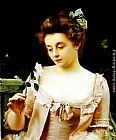 Gustave Jean Jacquet A Rare Beauty painting